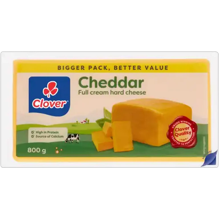 Clover Full Cream Cheddar Cheese 800g