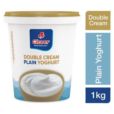 Clover Double Cream Plain Yoghurt 1kg