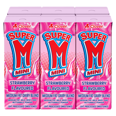 Super M Strawberry Flavoured Milk 6 x 200ml