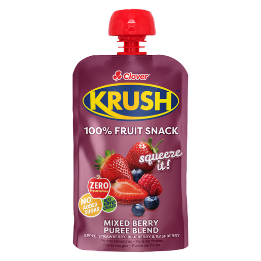 Clover Krush Mixed Berry Puree Blend 110ml